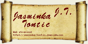 Jasminka Tontić vizit kartica